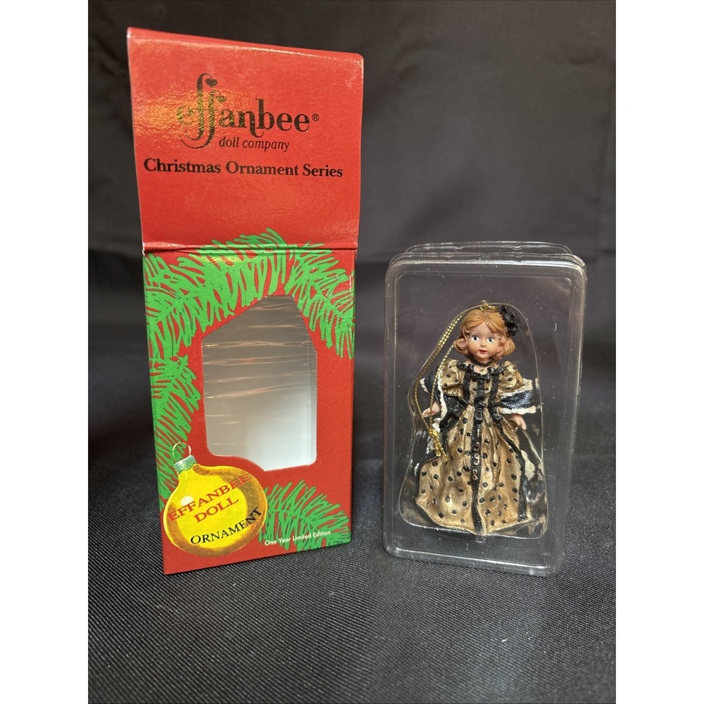 Effanbee 1998 Christmas Doll Ornament FO26 Holiday Decor NIP